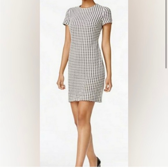Michael Michael Kors Houndstooth Dress Size Medium - Picture 1 of 11